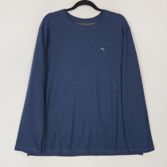 Tommy Bahama Sweater Mens XL Blue Lightweight Crew Neck Casual Pullover - Picture 1 of 12